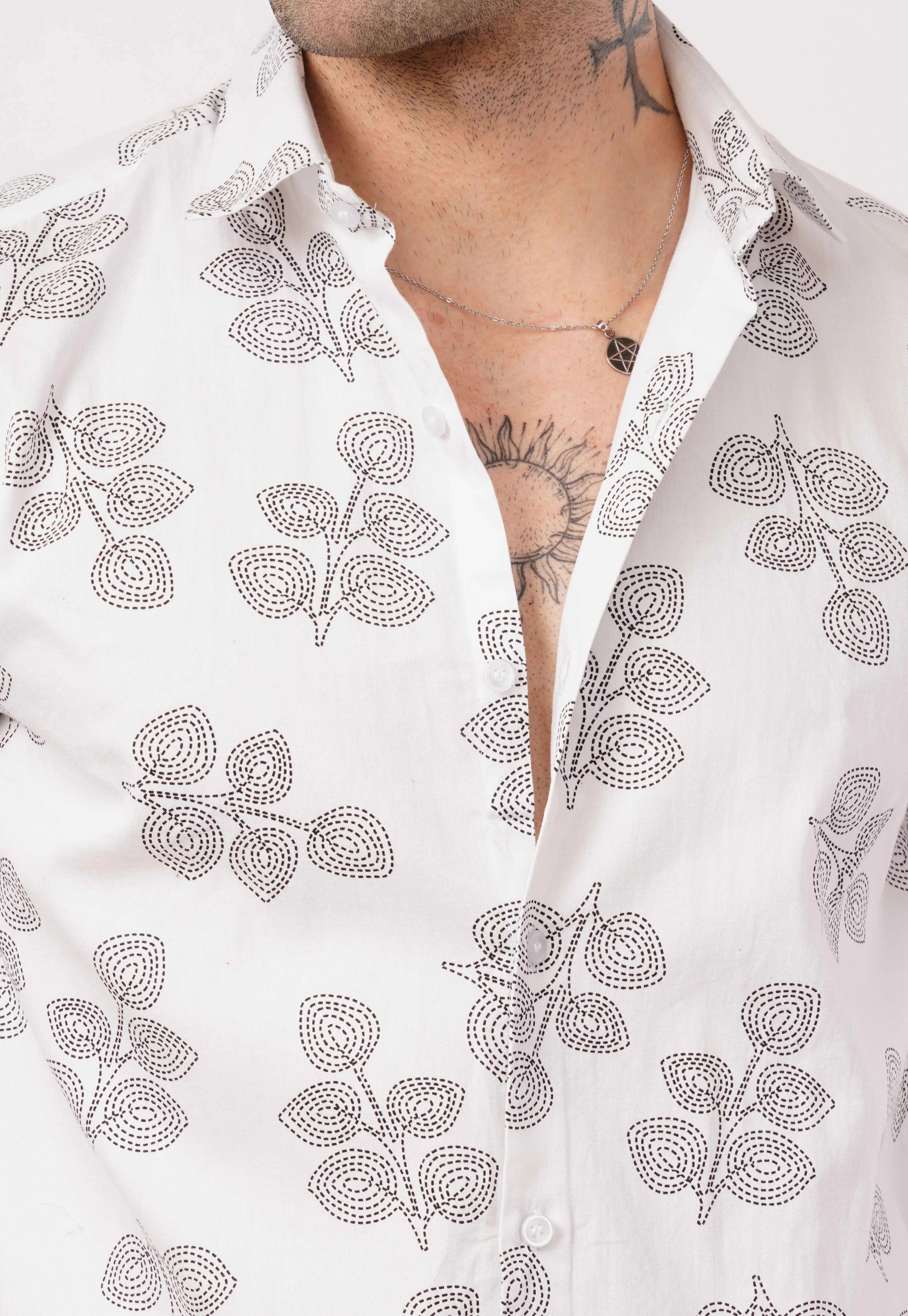 Pearl White Full Sleeve Shirt